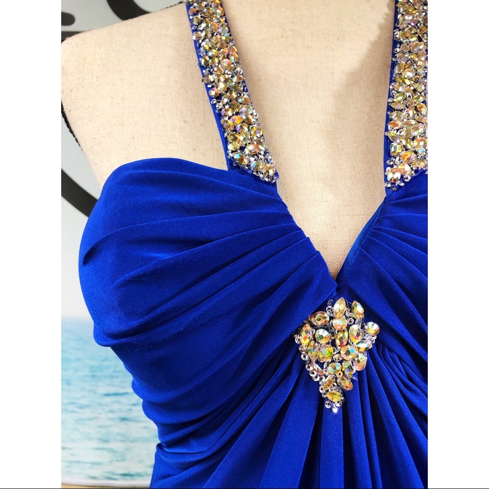 NWT LORD & TAYLOR Plunging Back Gown - Picture 6 of 16